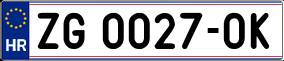 Trailer License Plate